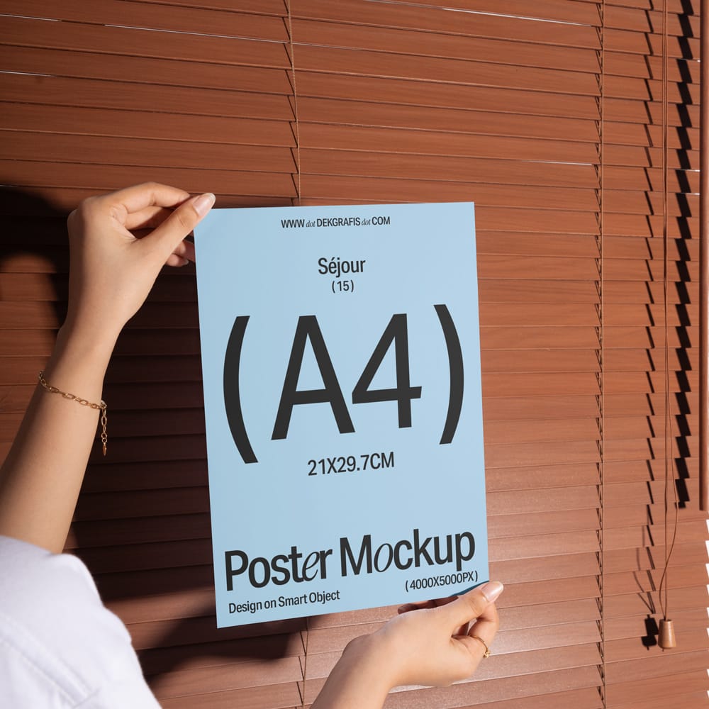 Free Paper Poster Mockup PSD