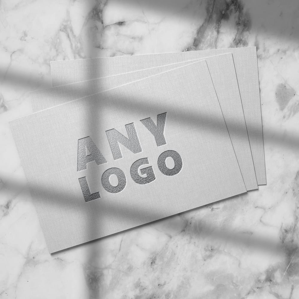 Free Paper Sheet Logo Mockup PSD