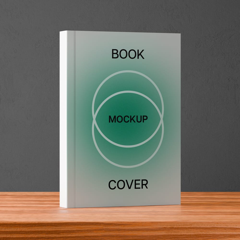 Free Realistic Book Cover Mockup Design PSD