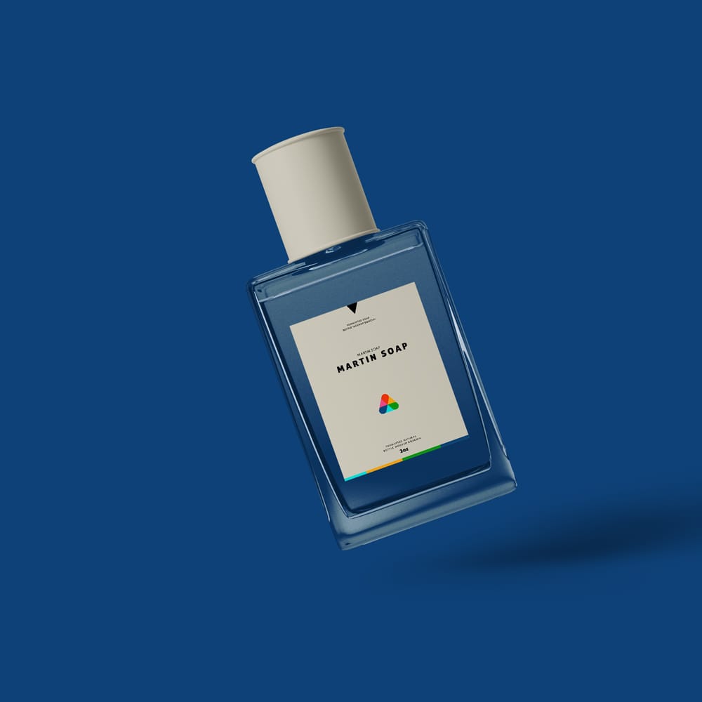 Free Realistic Cologne Perfume Mockup PSD