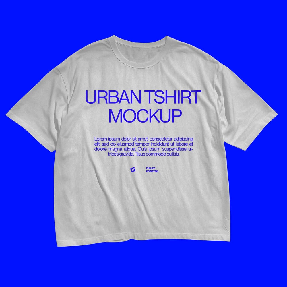 Free Realistic Urban Streetwear Tshirt Mockup PSD