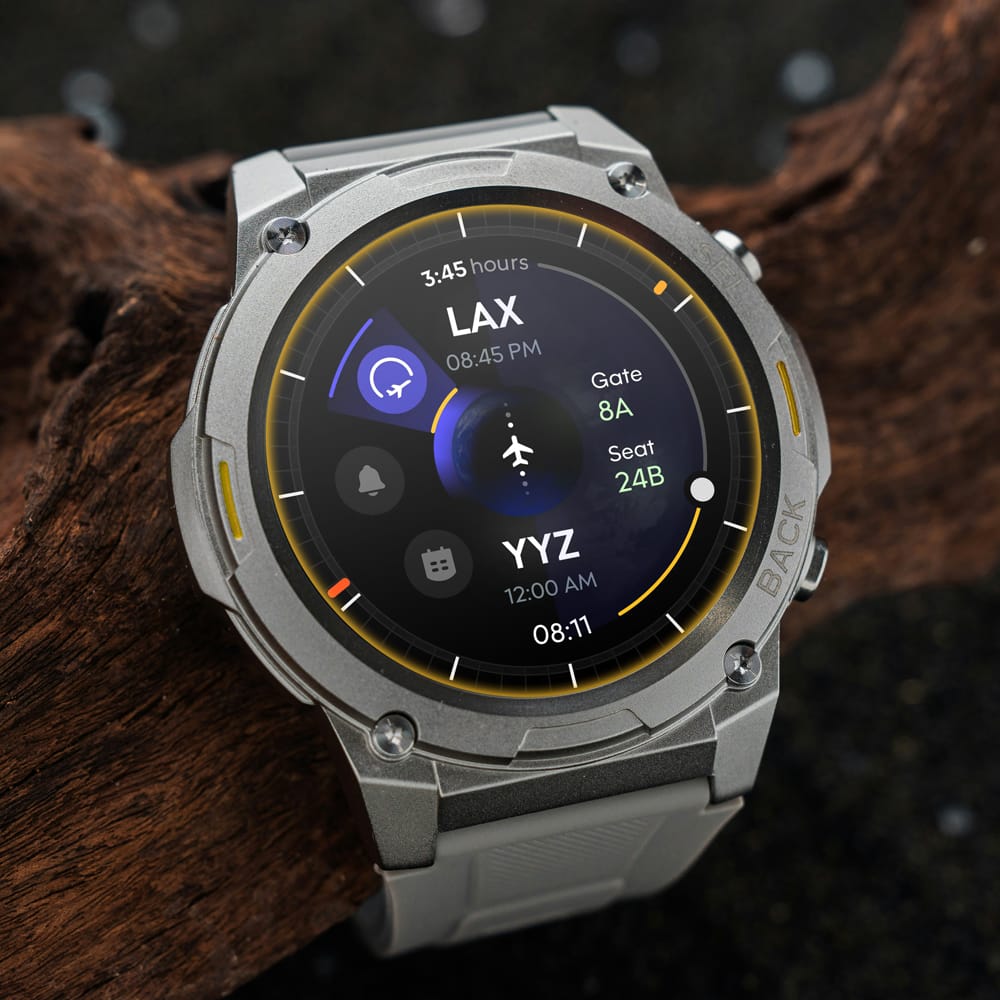 Free Round Android Smart Watch Mockup PSD