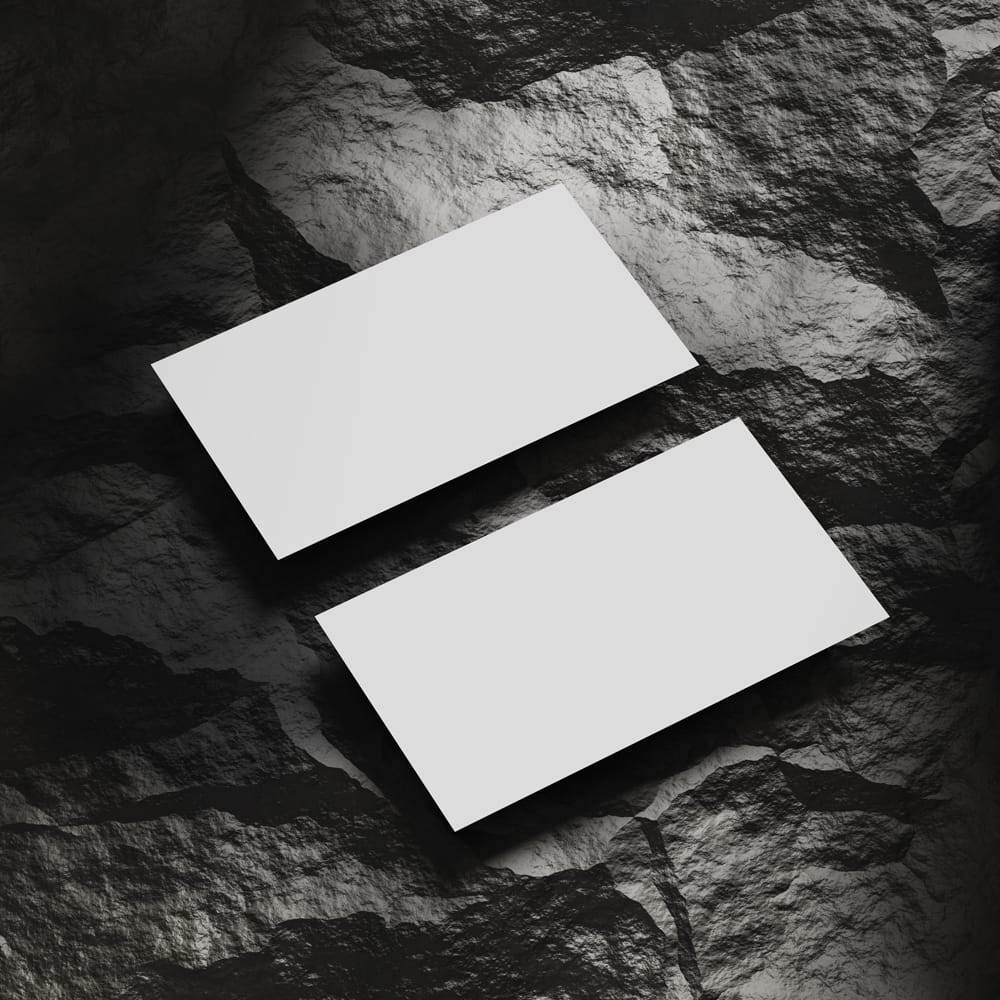 Free Stylish Business Card Mockup Template PSD