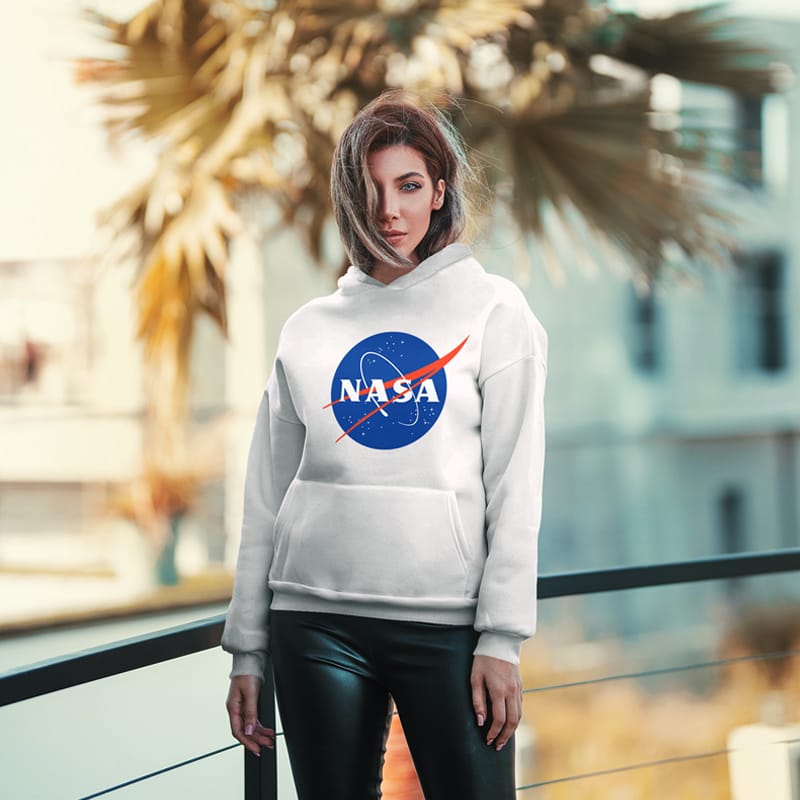 Half-Side View Hoodie Mockup PSD