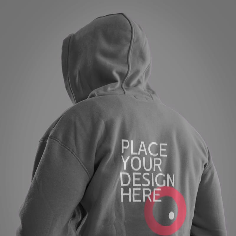 Hoodie Mockup Backside PSD