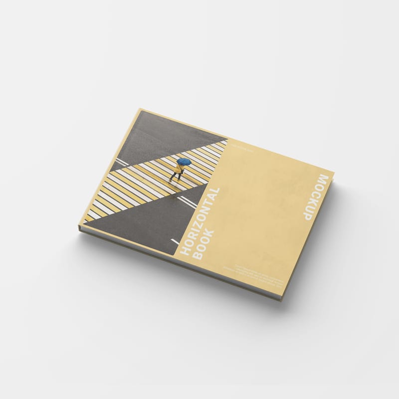 Horizontal Book Mockup PSD