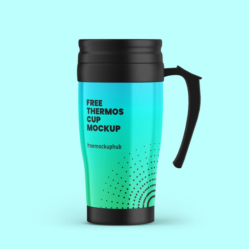 Hot Beverage Thermos Mockup PSD