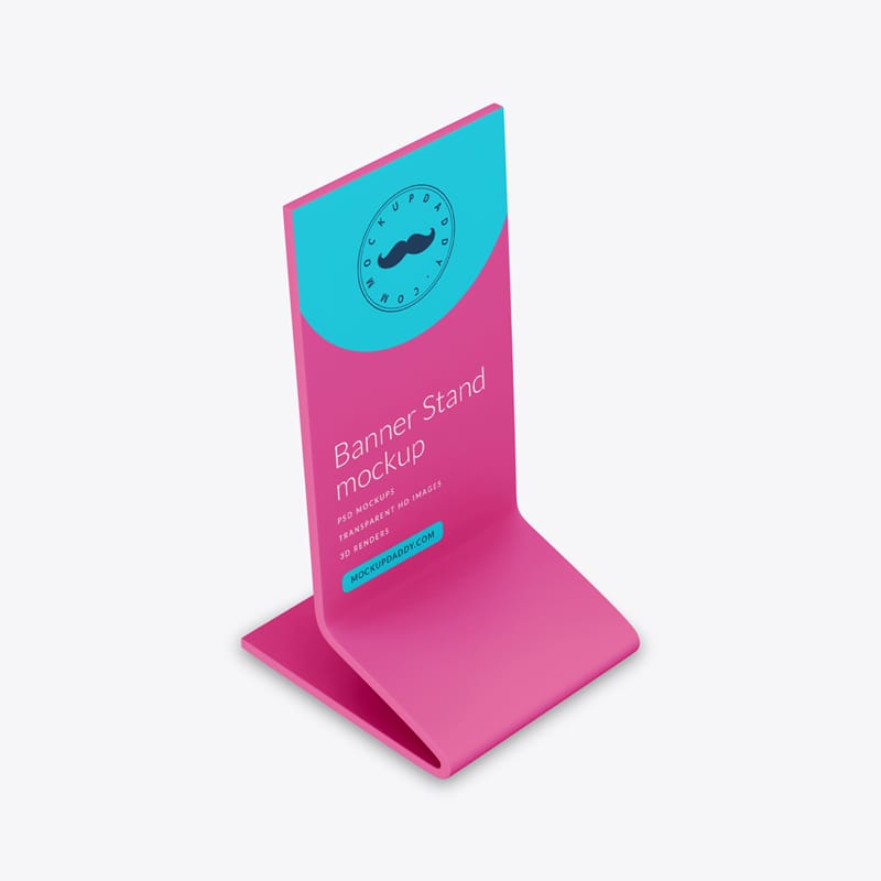 Indoor Advertisement Banner Mockup PSD