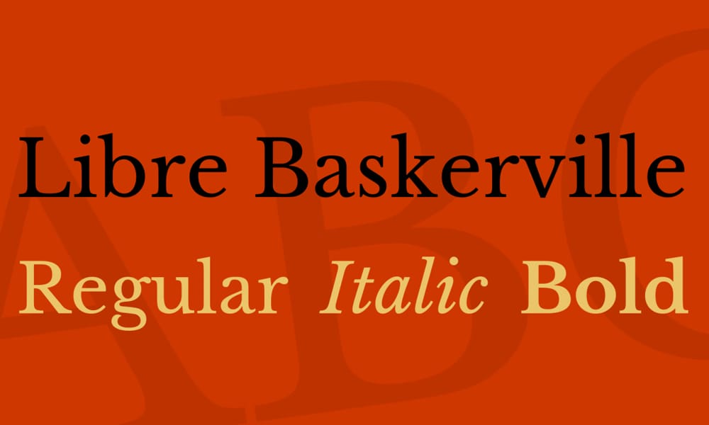 Libre Baskerville Font