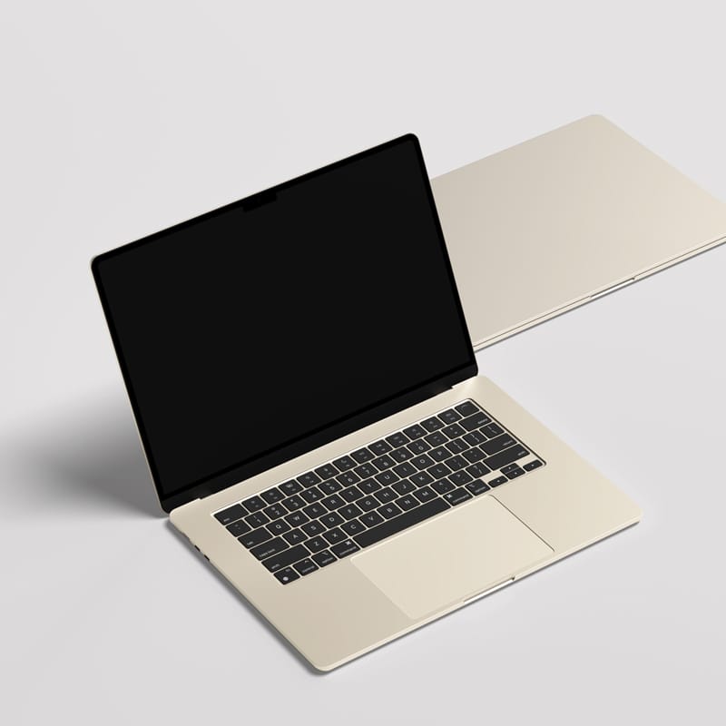 MacBook Air 15 Inch Mockup PSD