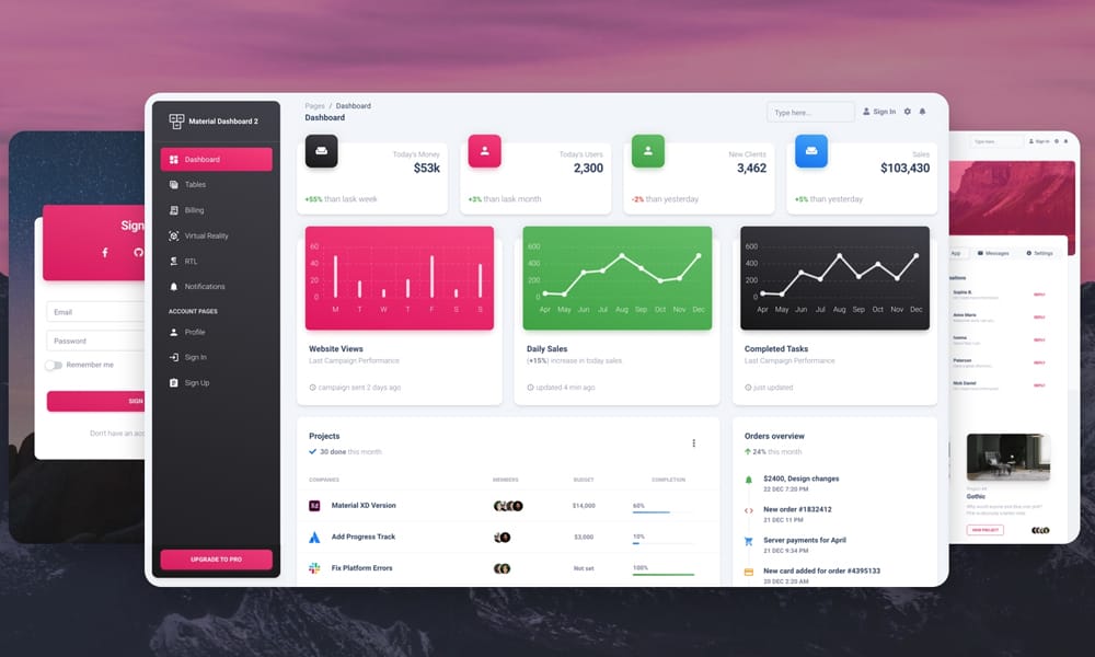 Material Dashboard 2