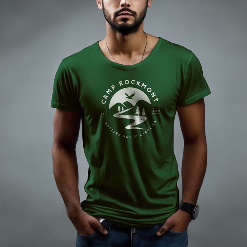 Men’s Casual Wear T-Shirt Mockup PSD