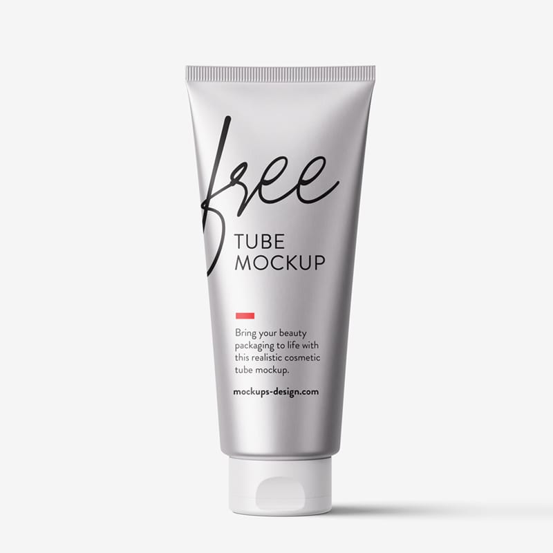 Metallic Tube Mockup PSD