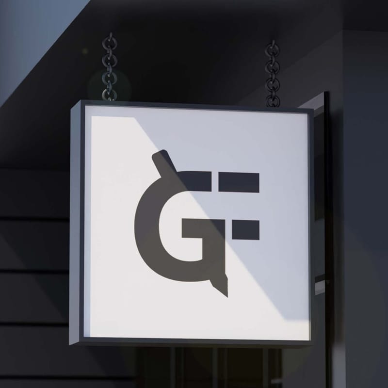 Outdoor Online Sign Mockup PSD