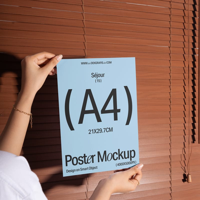 Paper Poster Mockup PSD