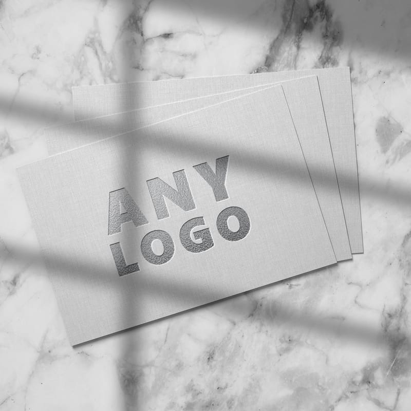 Paper Sheet Logo Mockup PSD