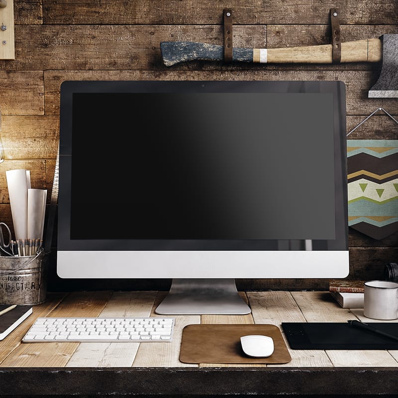 Photorealistic iMac Mockup PSD