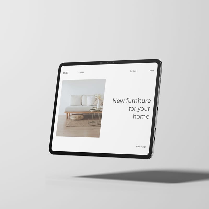 Photorealistic iPad Pro Mockup Design PSD