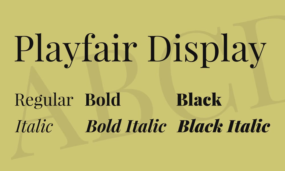 Playfair Display Font