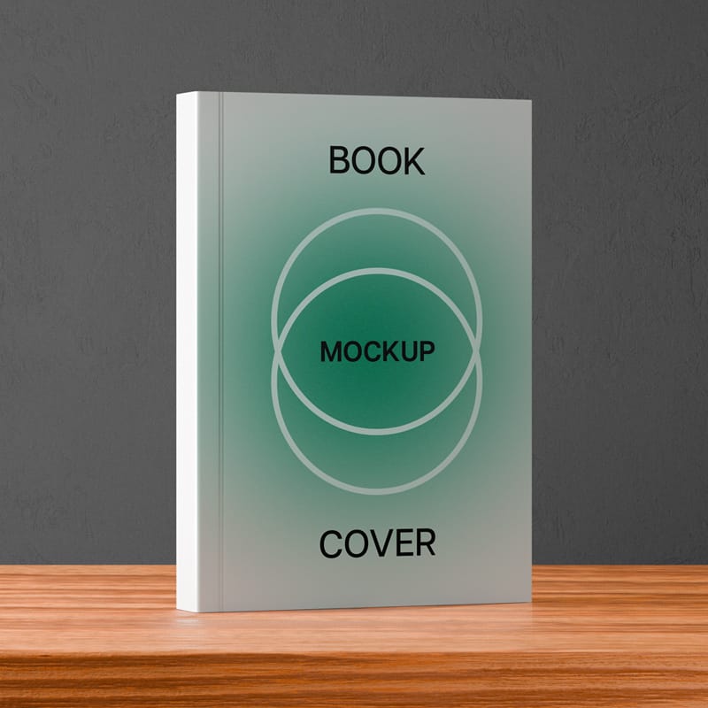 Realistic Book Cover Mockup Design PSD