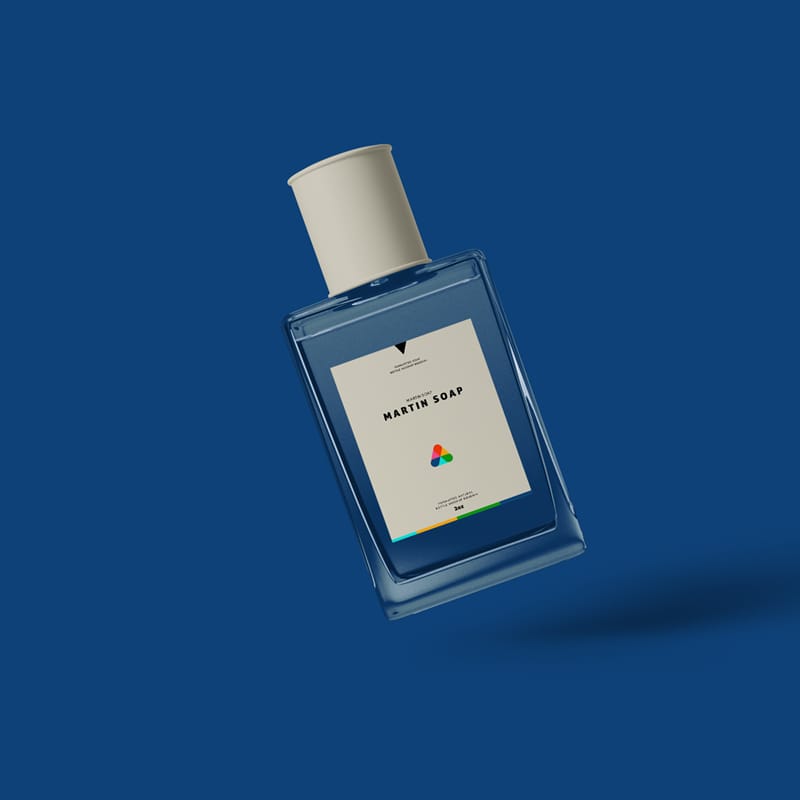 Realistic Cologne Perfume Mockup PSD