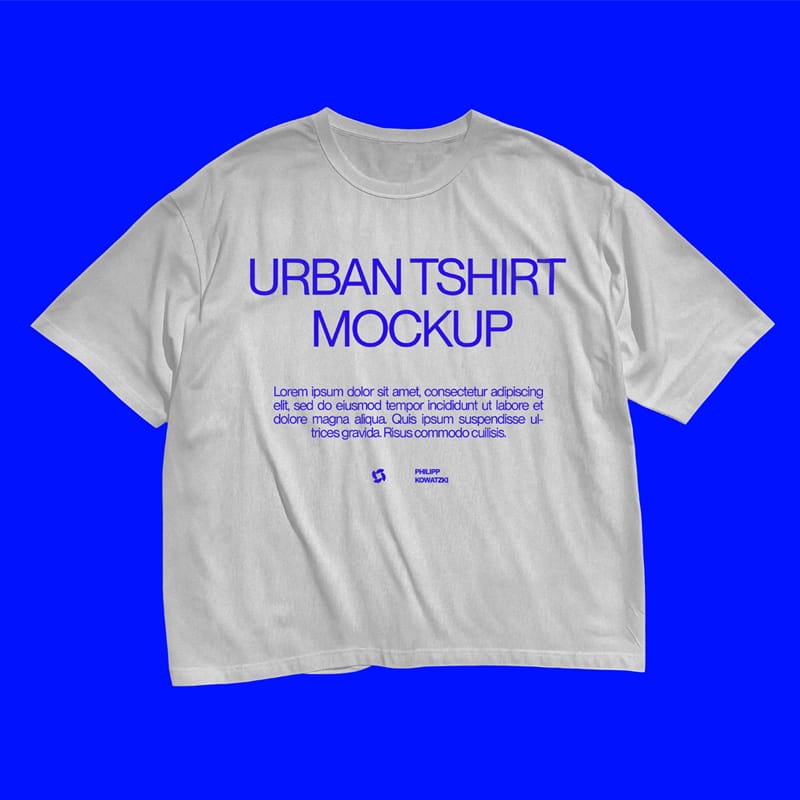 Realistic Urban Streetwear Tshirt Mockup PSD