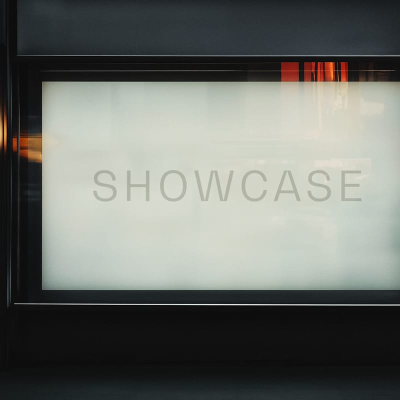 Shop Window Poster Mockup PSD
