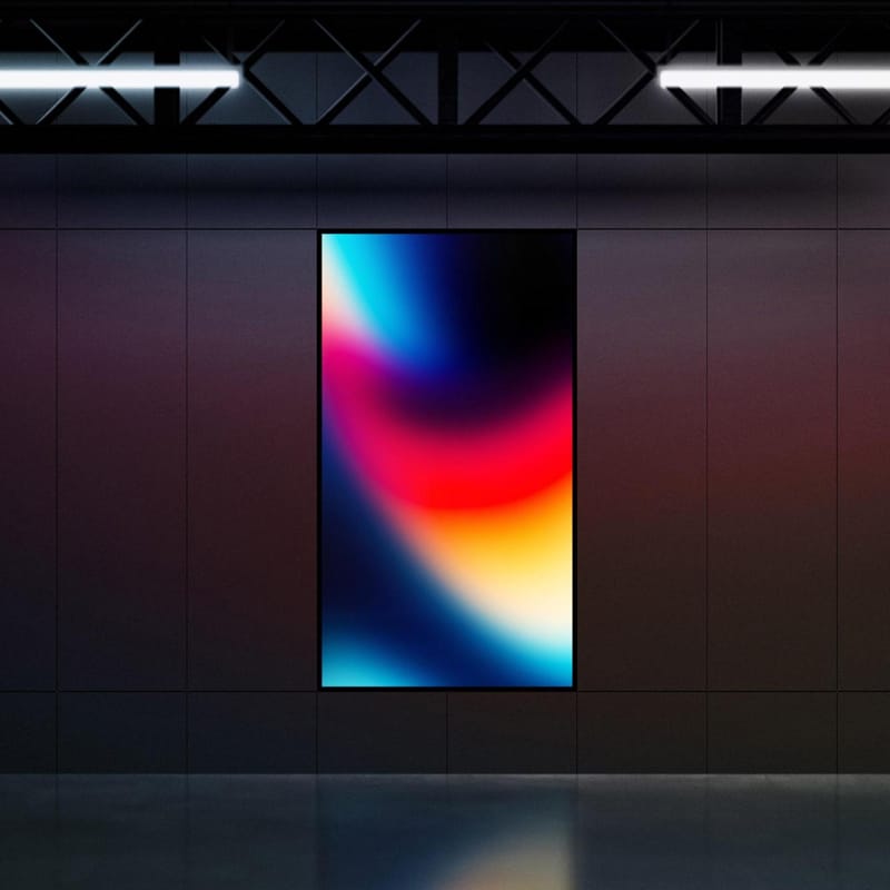 Vertical Screen Display Mockup PSD