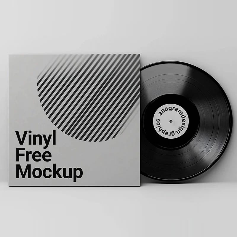 Vinyl Record Mockup PSD