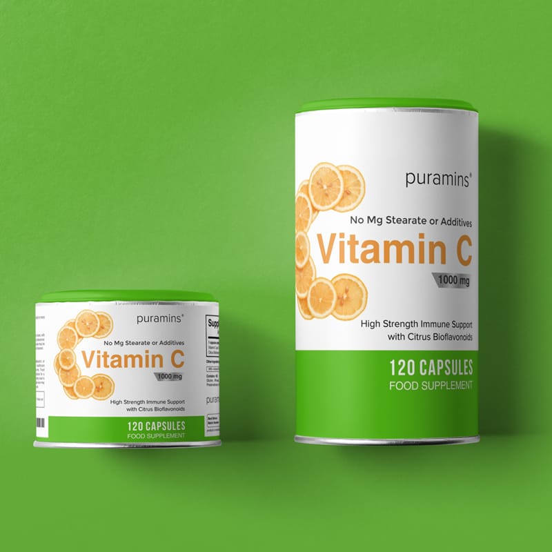 Vitamin Tin Can Mockup PSD