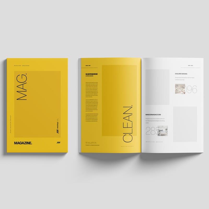 11×17 Magazine Mockup PSD