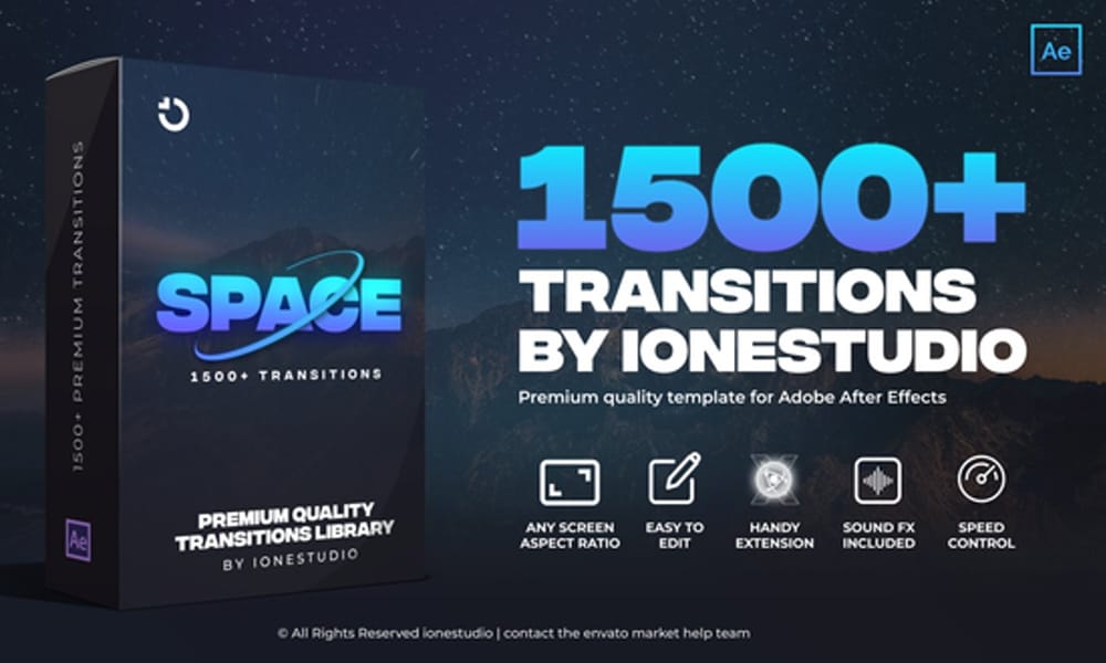 1500+ Transitions for After Effects