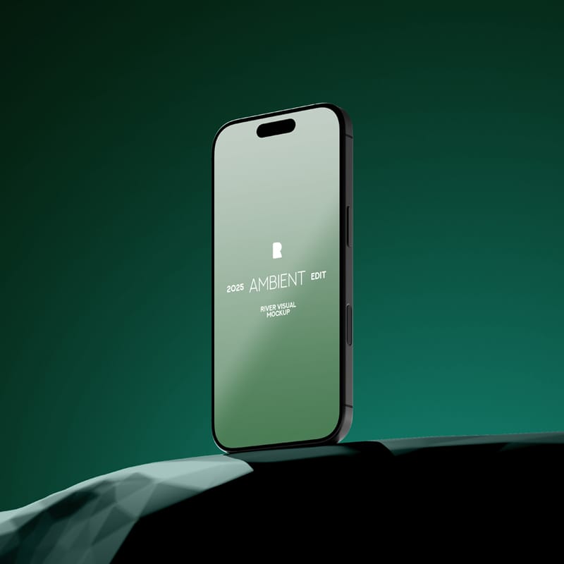 Ambient iPhone 16 Pro Mockup PSD