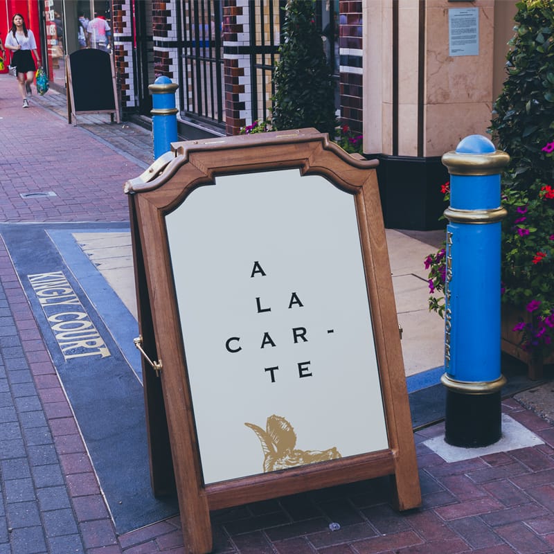 Cafe Store Menu Mockup PSD