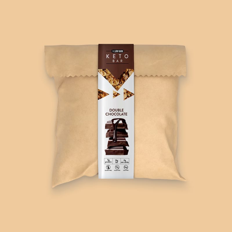 Choco Moco Paper Packet Mockup PSD