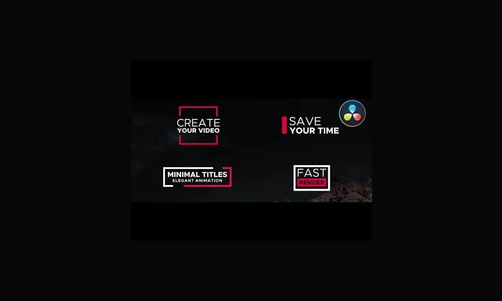 Clean Titles Pack For DaVinci Resolve