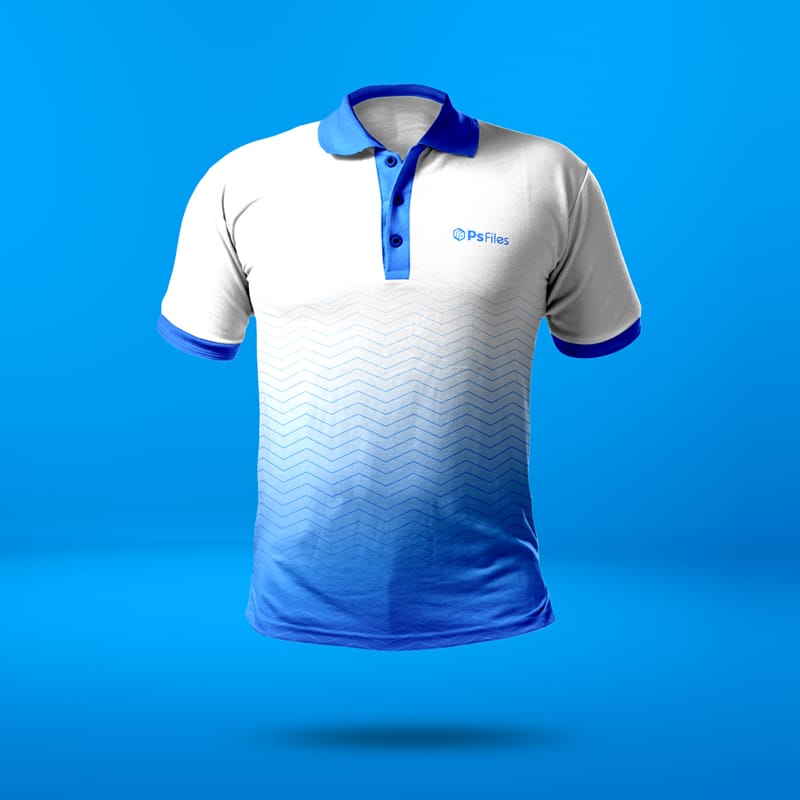 Collared T-Shirt Mockup PSD