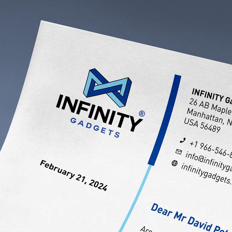 Curved Paper Logo Mockup Template PSD