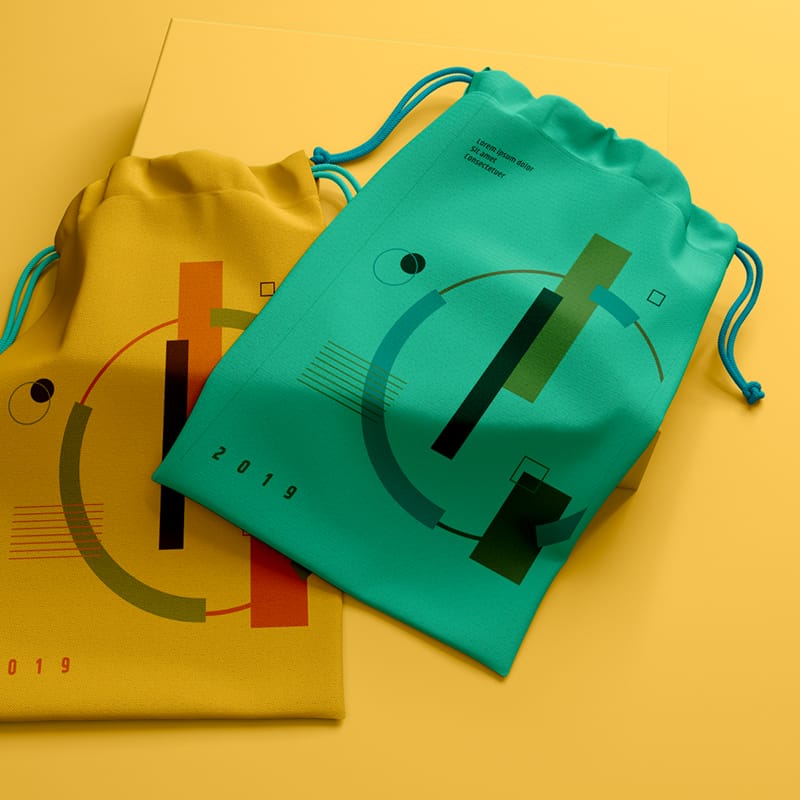 Earphone Pouch Mockup PSD