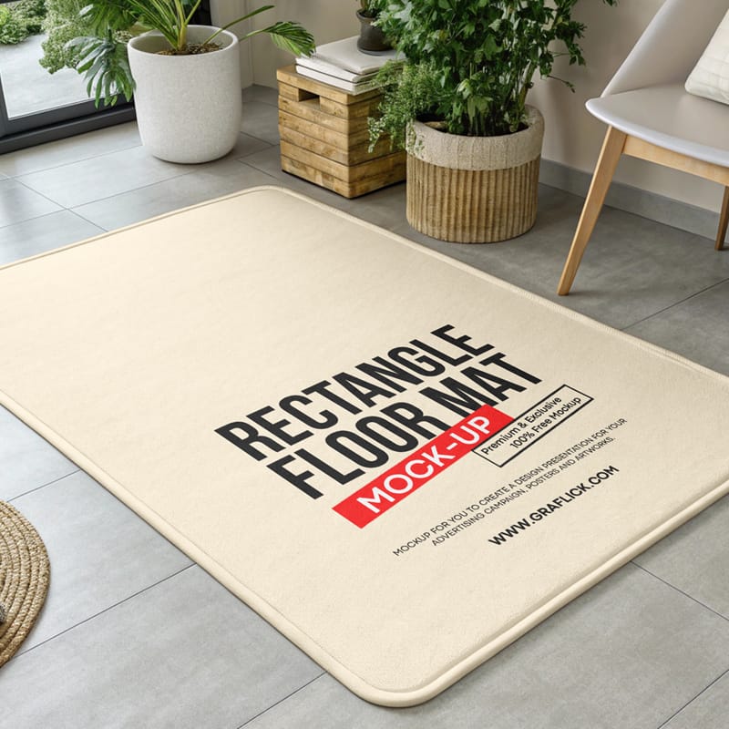 Floor Mat Mockup PSD