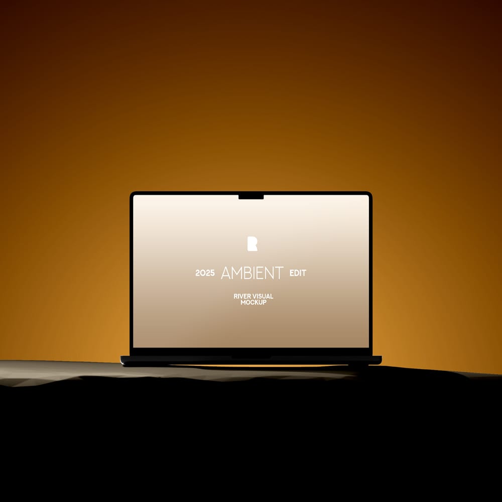 Free Ambient Macbook Pro 16  Mockup PSD