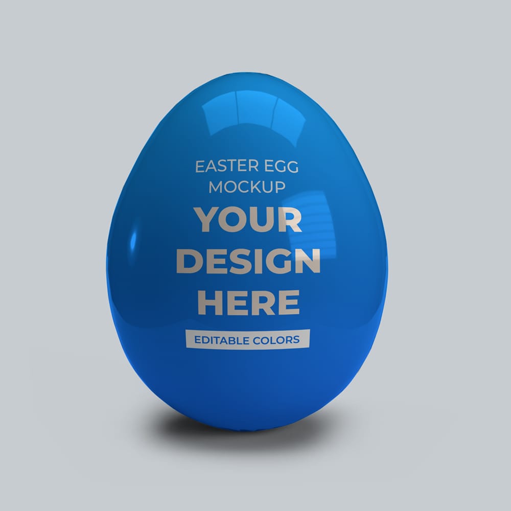 Free Easter Egg Mockup Template Set PSD