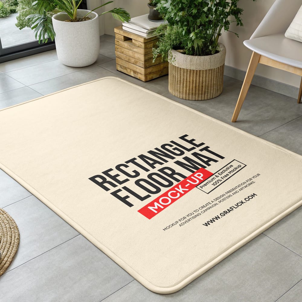 Free Floor Mat Mockup PSD