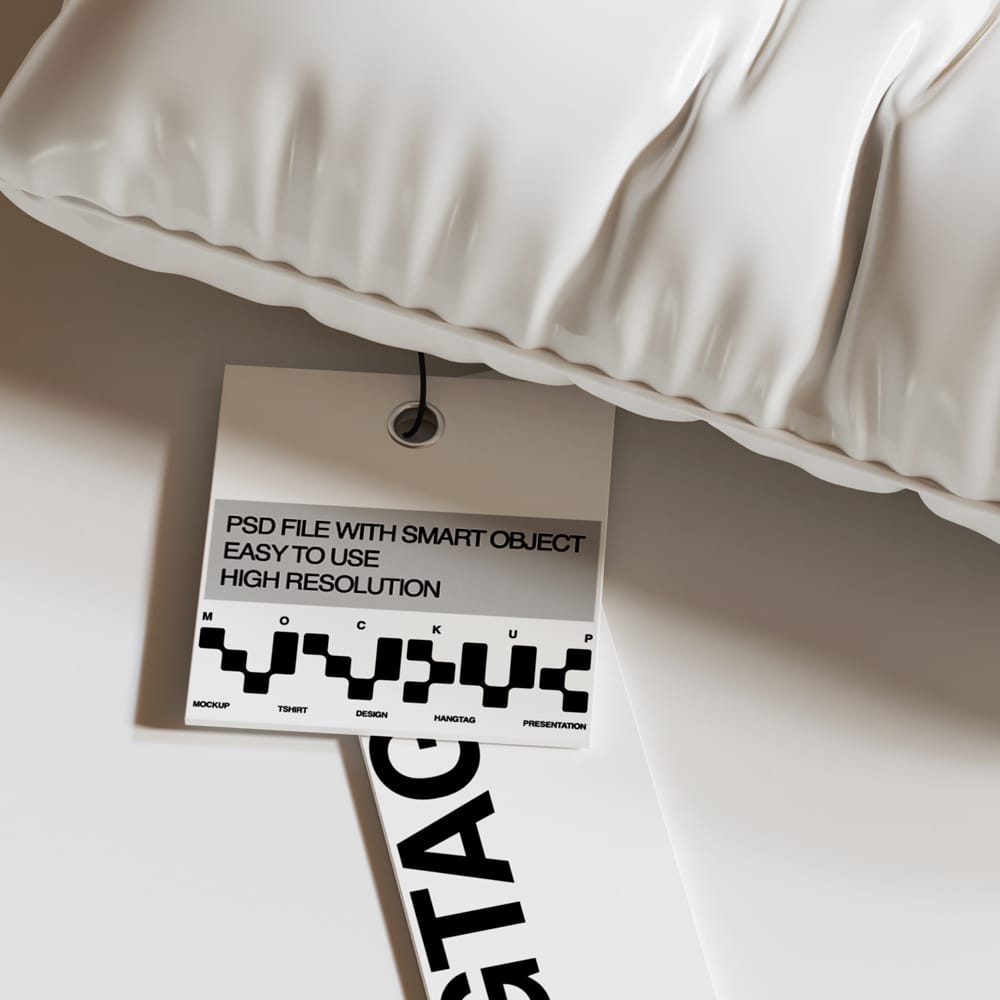 Free Hangtag Mockup Template PSD