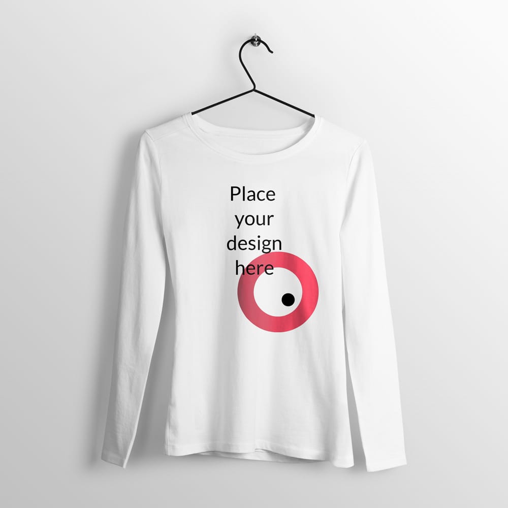 Free Long Sleeve T-Shirt Mockup Template PSD