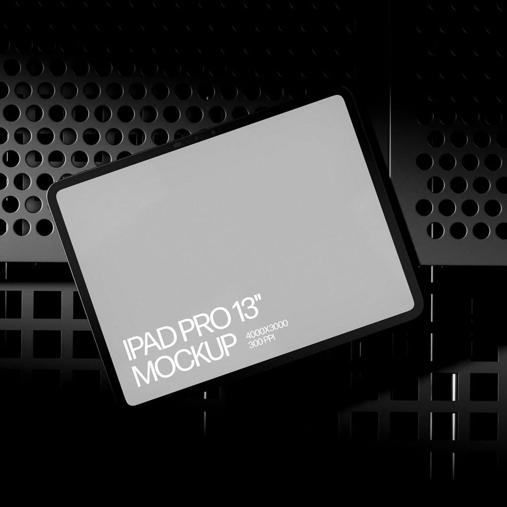 Free M4 iPad Pro 13" Mockup PSD