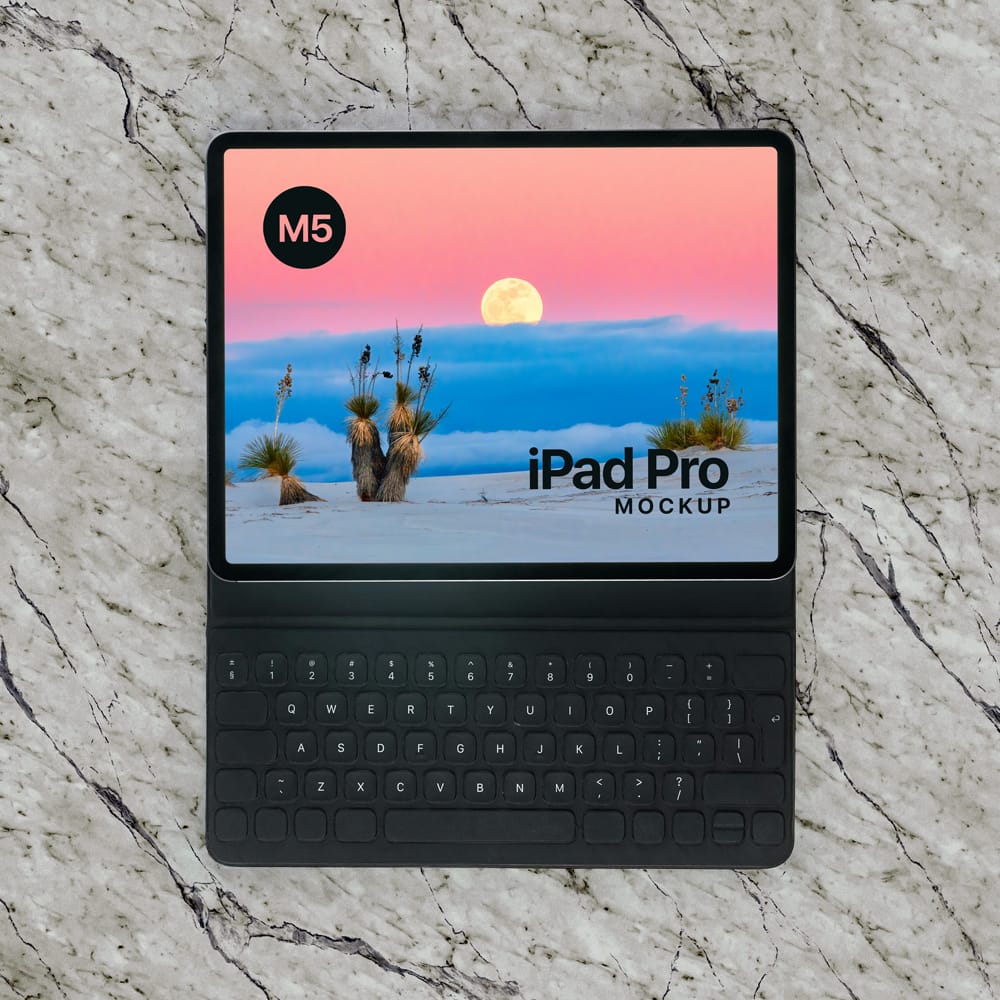Free M5 iPad Pro Mockup PSD