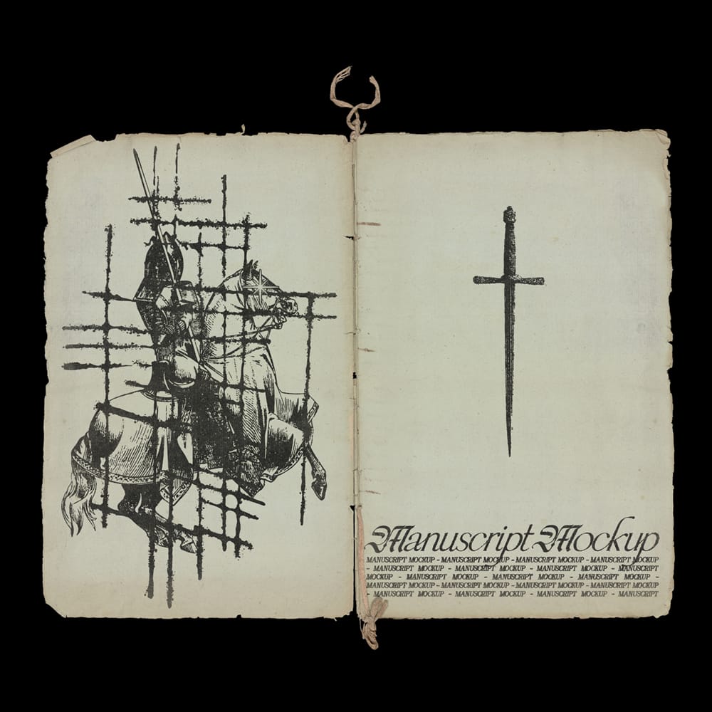 Free Manuscript Mockup PSD