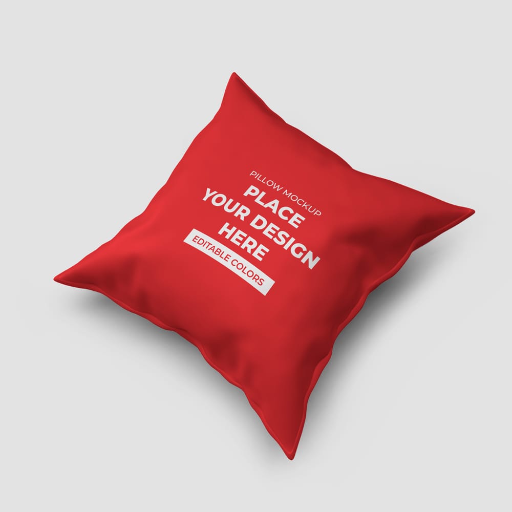 Free Pillow Cushion Mockup Template PSD