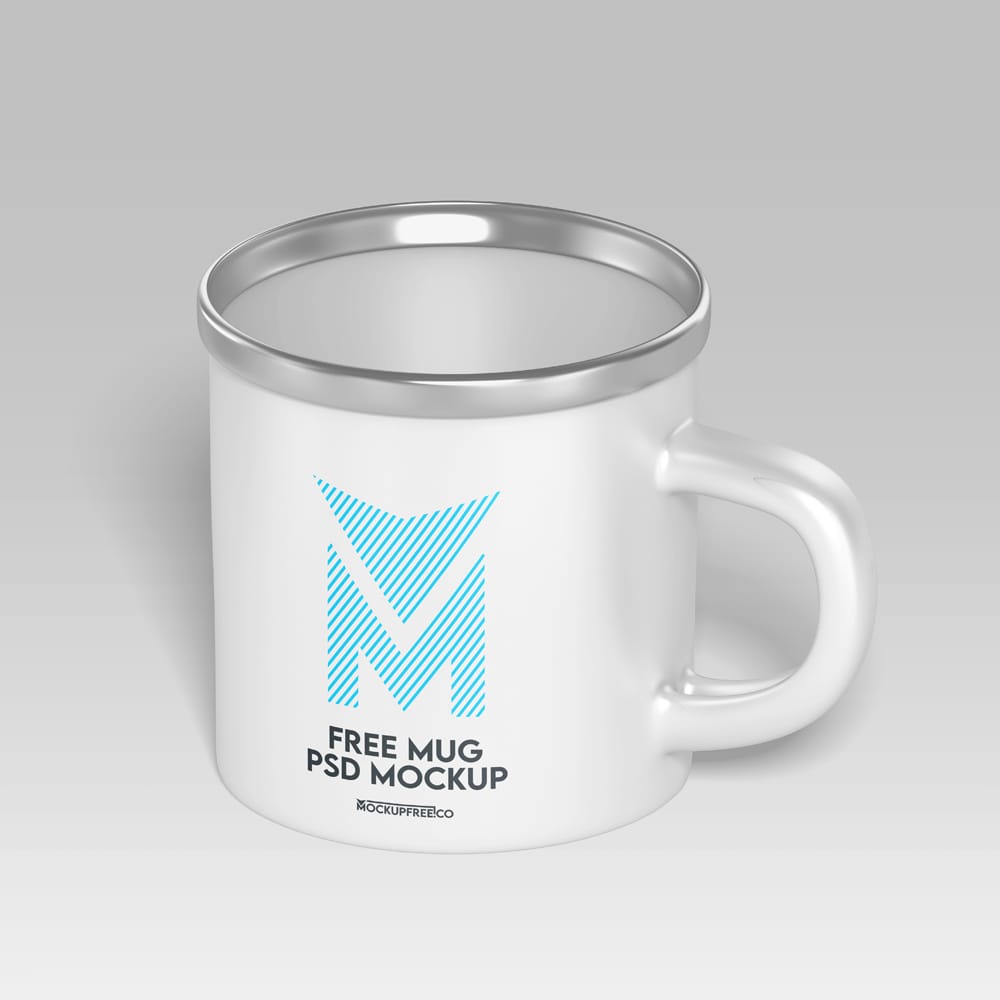 Free Realistic Mug Mockup Template PSD